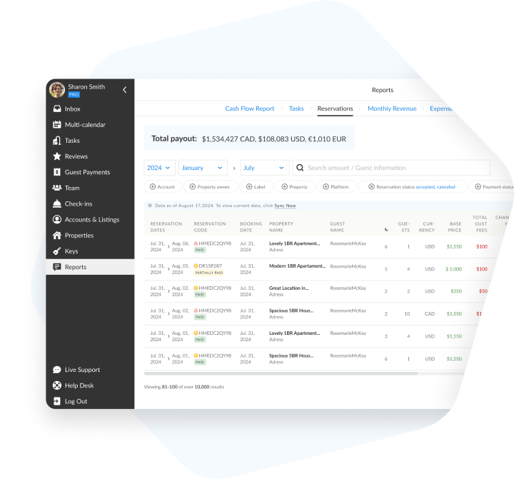 Cleaning Management Features