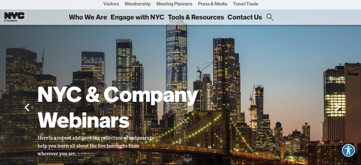 NYC & Company is the tourist board for New York City