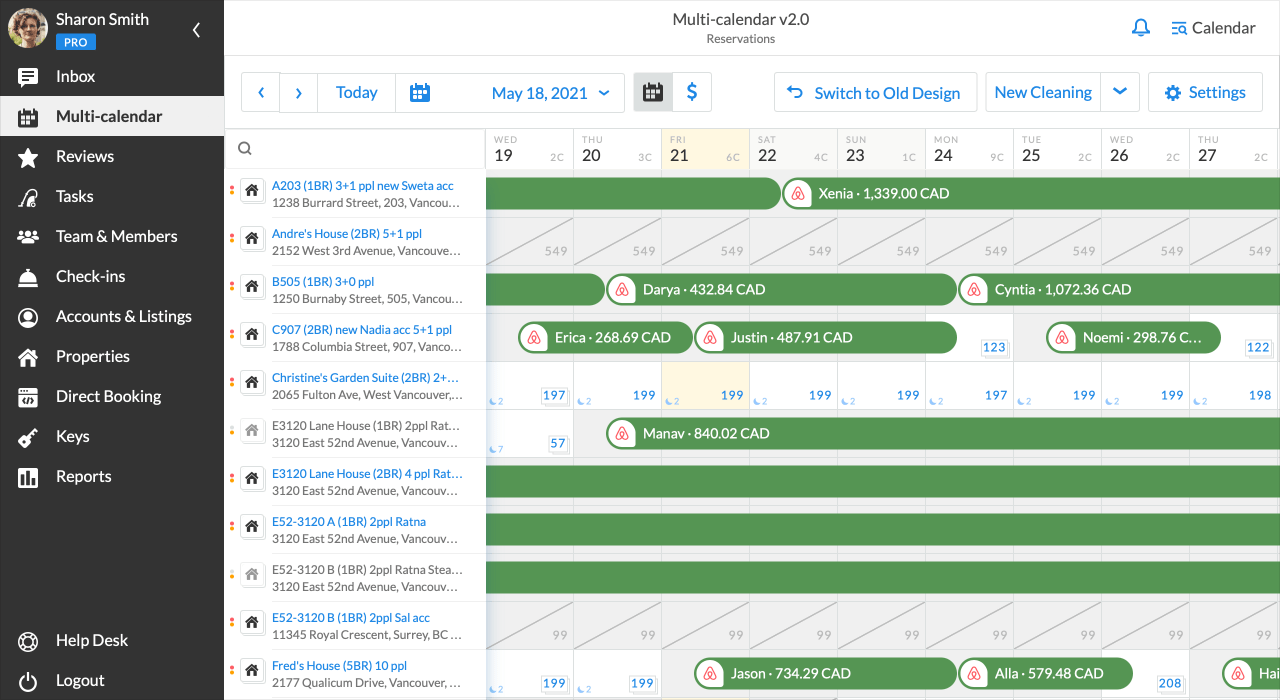 iGMS Multi-calendar