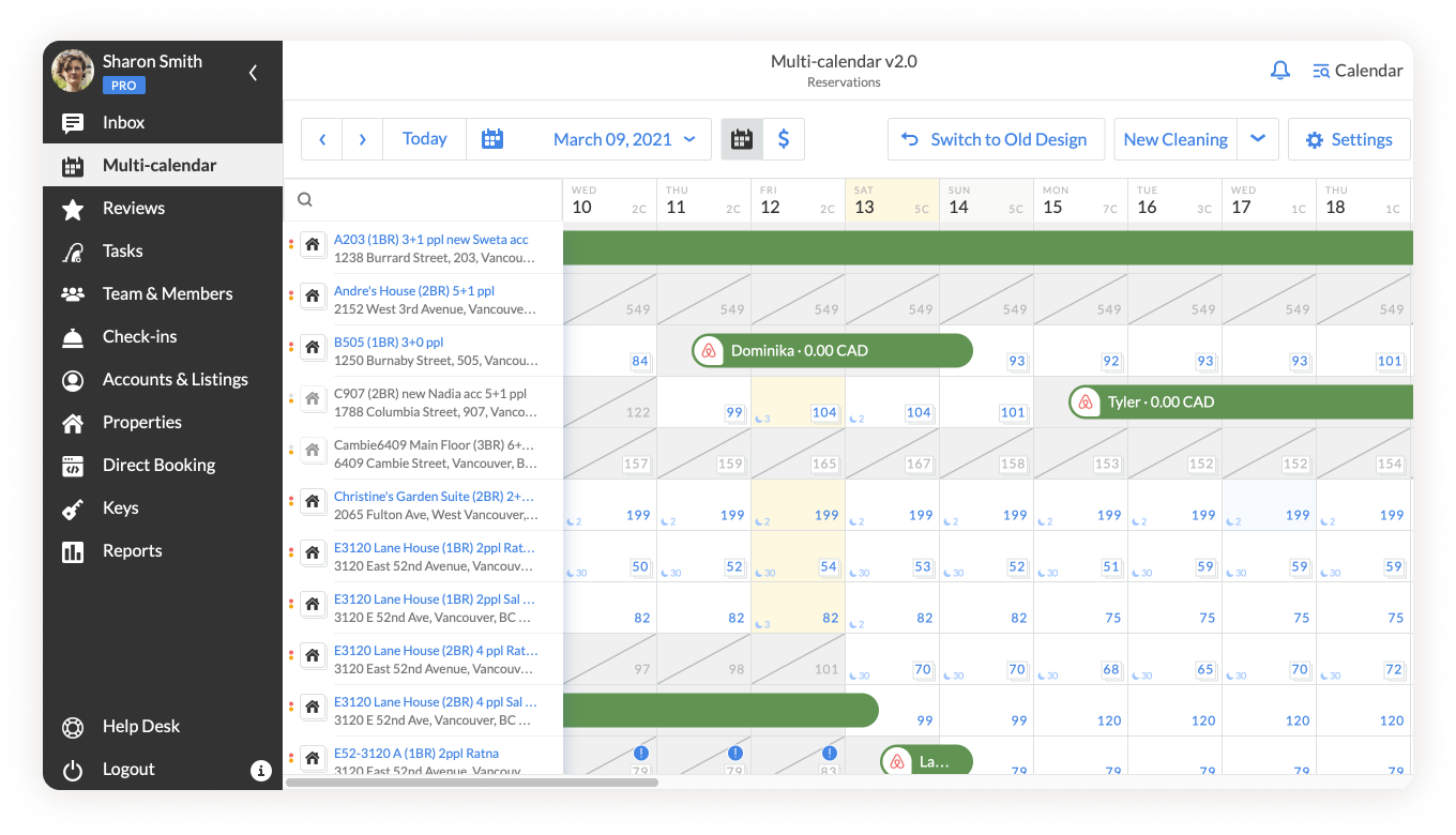 iGMS Multi-calendar