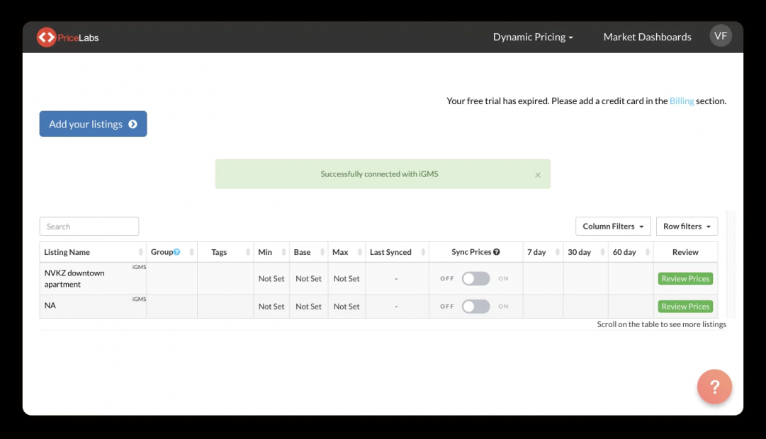 Pricelabs pricing tool