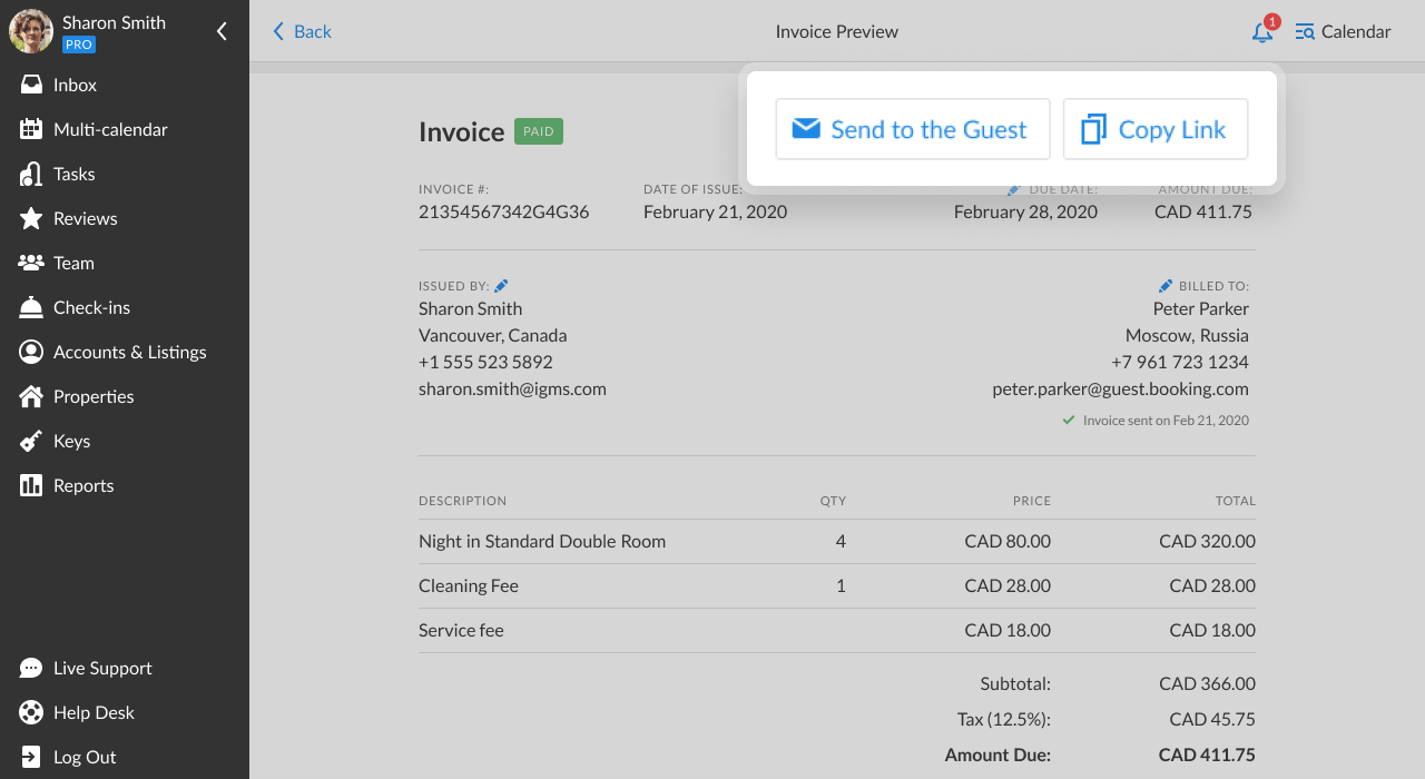 Invoice Management via iGMS: Feature Overview