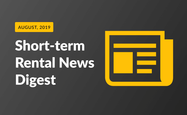 short term rental news August 2019