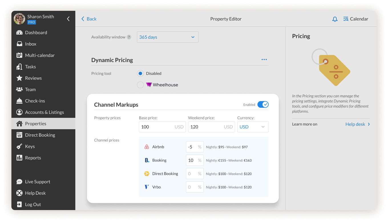 channel markups